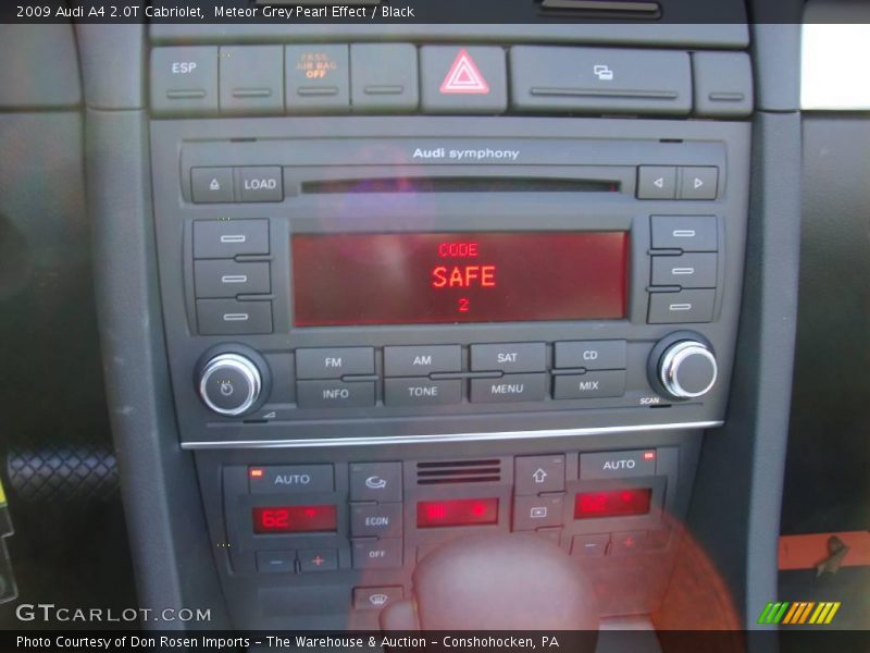 Meteor Grey Pearl Effect / Black 2009 Audi A4 2.0T Cabriolet