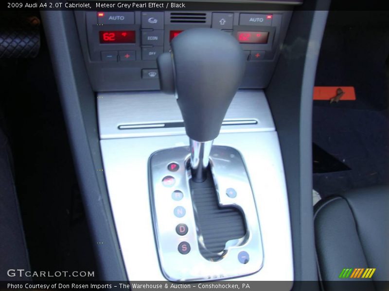 Meteor Grey Pearl Effect / Black 2009 Audi A4 2.0T Cabriolet