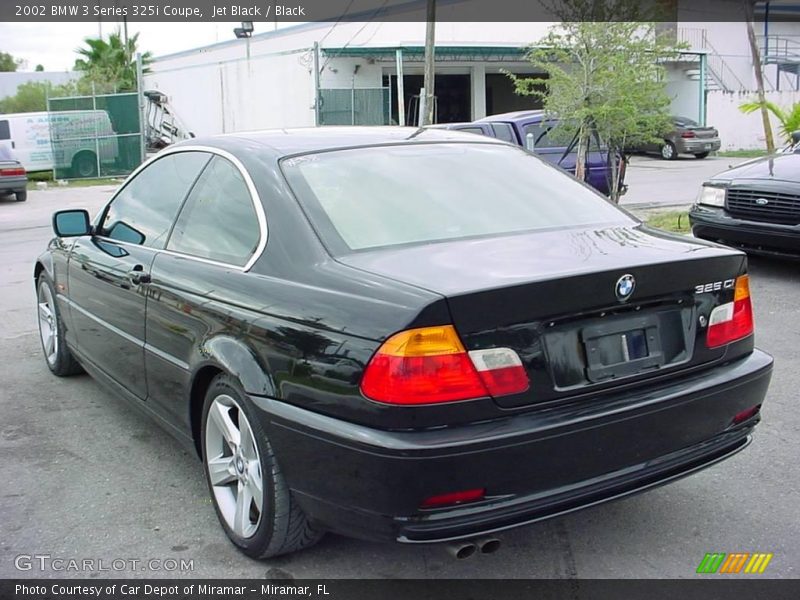 Jet Black / Black 2002 BMW 3 Series 325i Coupe