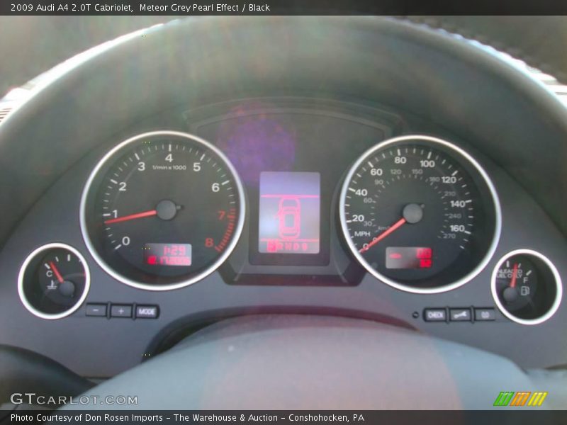 Meteor Grey Pearl Effect / Black 2009 Audi A4 2.0T Cabriolet