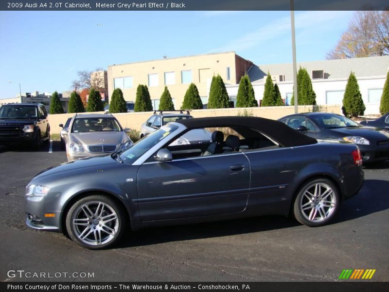 Meteor Grey Pearl Effect / Black 2009 Audi A4 2.0T Cabriolet