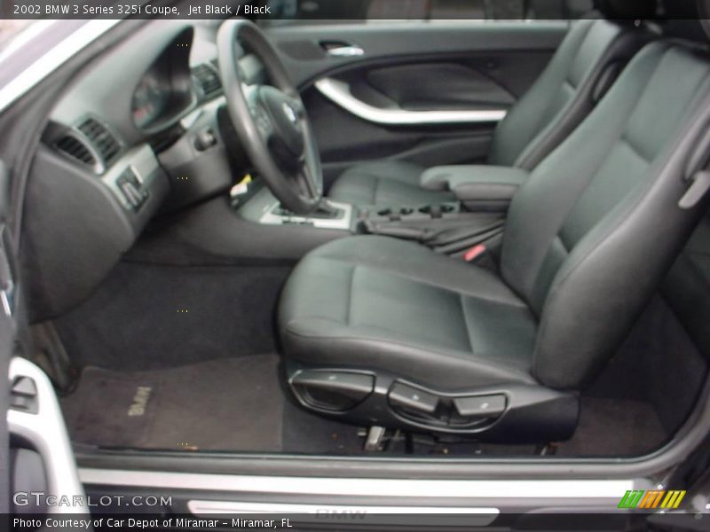 Jet Black / Black 2002 BMW 3 Series 325i Coupe