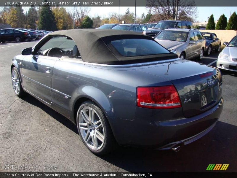 Meteor Grey Pearl Effect / Black 2009 Audi A4 2.0T Cabriolet
