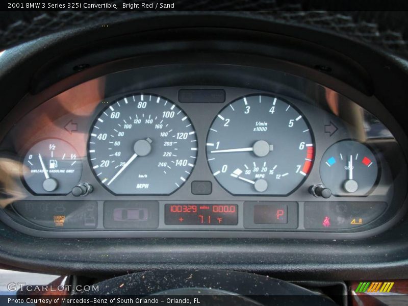 Bright Red / Sand 2001 BMW 3 Series 325i Convertible