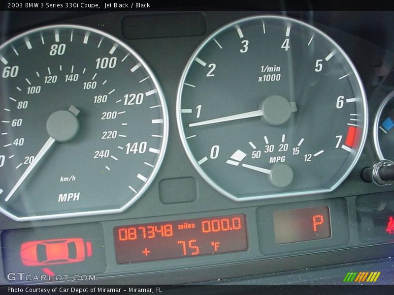 Jet Black / Black 2003 BMW 3 Series 330i Coupe