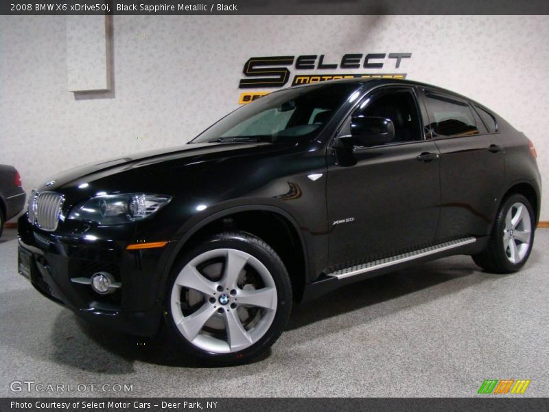 Black Sapphire Metallic / Black 2008 BMW X6 xDrive50i