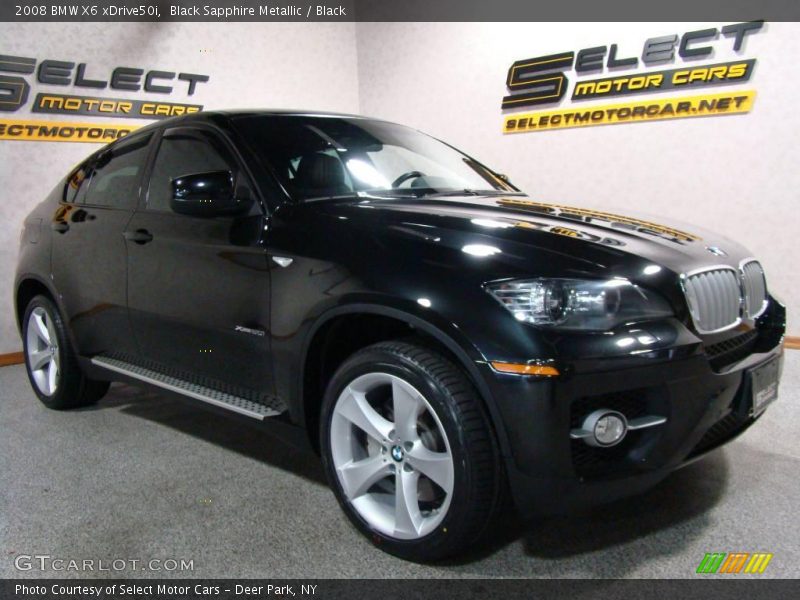 Black Sapphire Metallic / Black 2008 BMW X6 xDrive50i