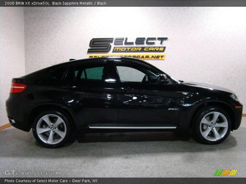 Black Sapphire Metallic / Black 2008 BMW X6 xDrive50i