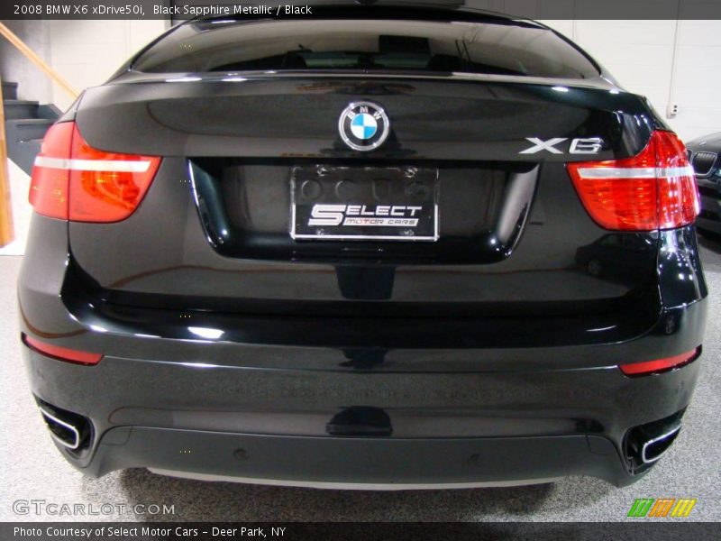 Black Sapphire Metallic / Black 2008 BMW X6 xDrive50i