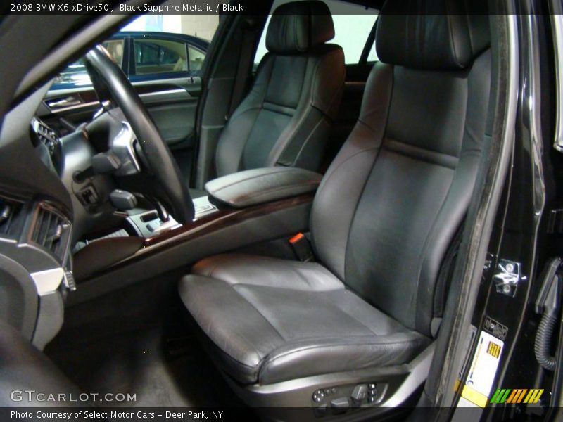 Front Seat of 2008 X6 xDrive50i