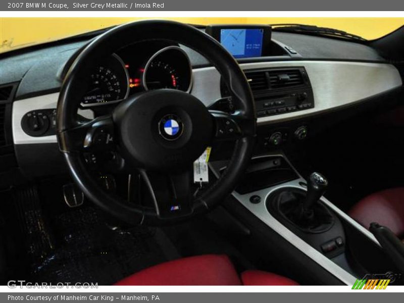 Silver Grey Metallic / Imola Red 2007 BMW M Coupe