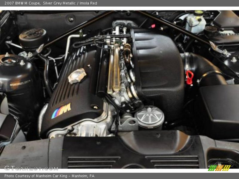 Silver Grey Metallic / Imola Red 2007 BMW M Coupe