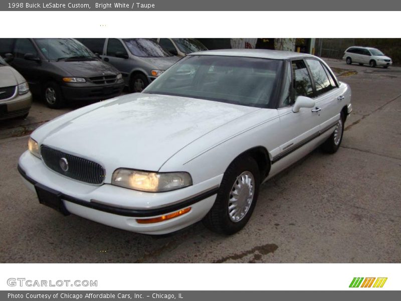 Bright White / Taupe 1998 Buick LeSabre Custom