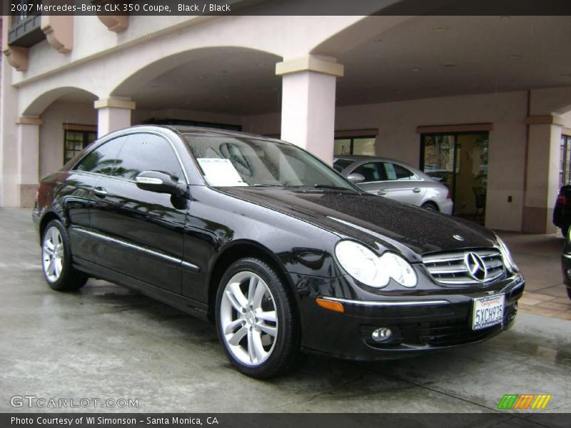 Black / Black 2007 Mercedes-Benz CLK 350 Coupe