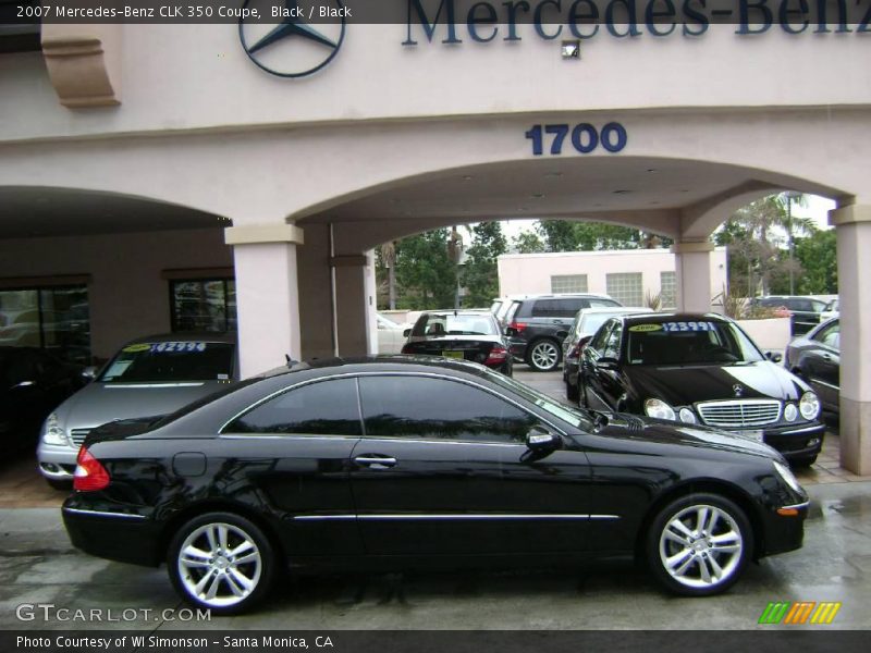 Black / Black 2007 Mercedes-Benz CLK 350 Coupe