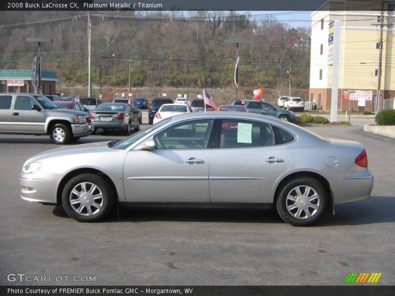 Platinum Metallic / Titanium 2008 Buick LaCrosse CX