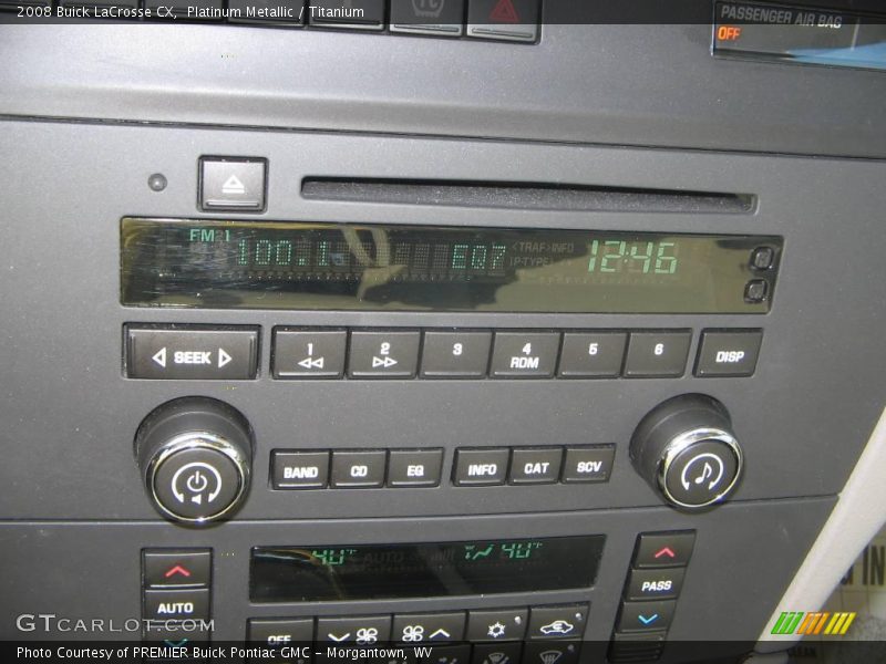 Platinum Metallic / Titanium 2008 Buick LaCrosse CX