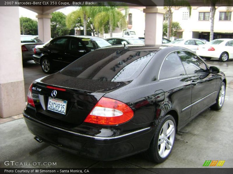 Black / Black 2007 Mercedes-Benz CLK 350 Coupe