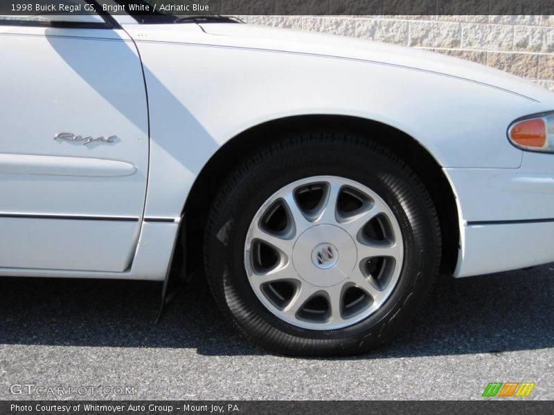 Bright White / Adriatic Blue 1998 Buick Regal GS