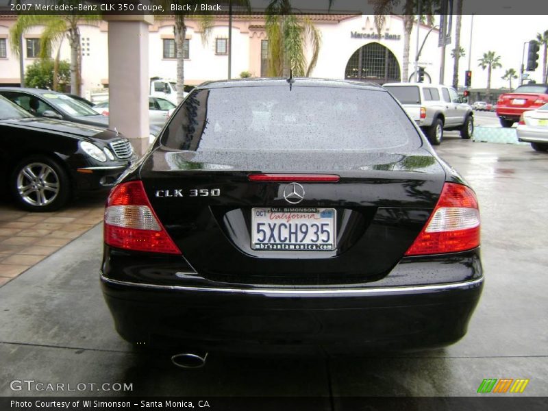Black / Black 2007 Mercedes-Benz CLK 350 Coupe