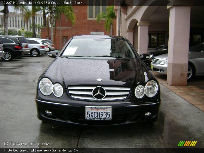 Black / Black 2007 Mercedes-Benz CLK 350 Coupe