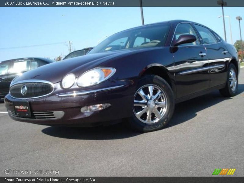Midnight Amethyst Metallic / Neutral 2007 Buick LaCrosse CX
