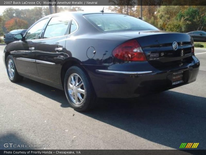 Midnight Amethyst Metallic / Neutral 2007 Buick LaCrosse CX