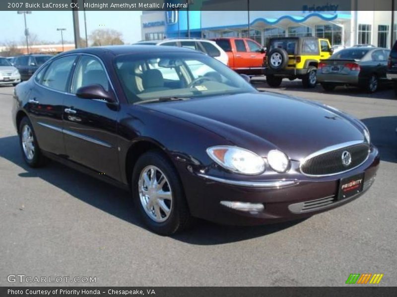Midnight Amethyst Metallic / Neutral 2007 Buick LaCrosse CX