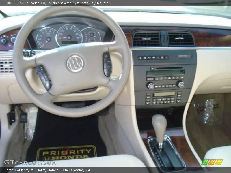 Midnight Amethyst Metallic / Neutral 2007 Buick LaCrosse CX