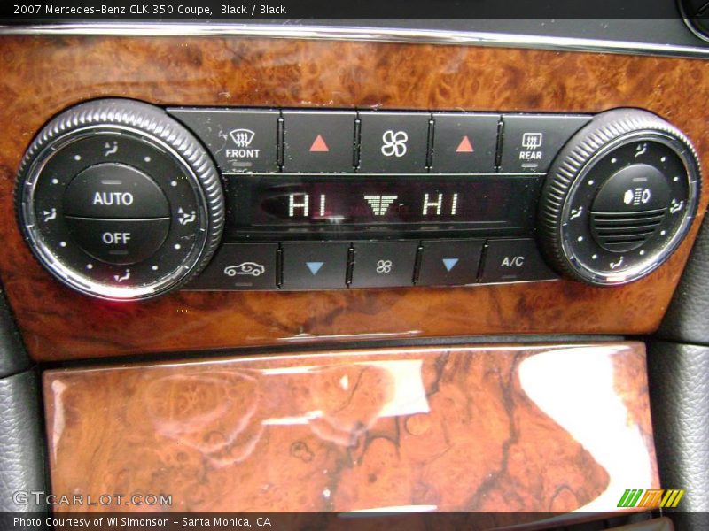 Black / Black 2007 Mercedes-Benz CLK 350 Coupe