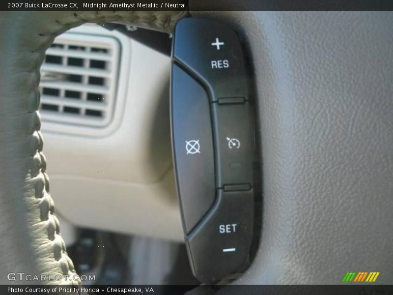 Midnight Amethyst Metallic / Neutral 2007 Buick LaCrosse CX
