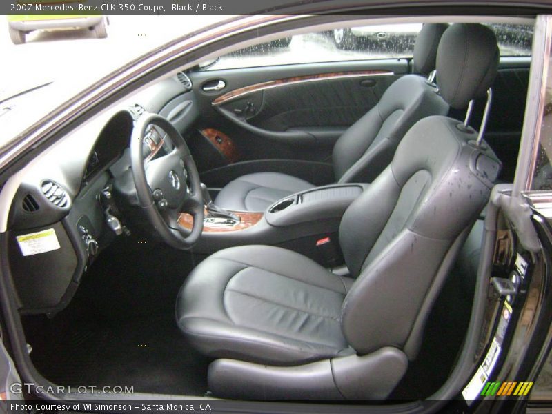 Black / Black 2007 Mercedes-Benz CLK 350 Coupe