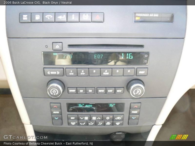 Black Onyx / Neutral 2006 Buick LaCrosse CXS