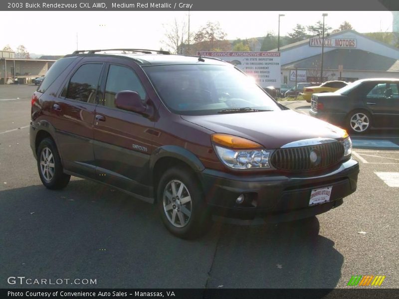 Medium Red Metallic / Gray 2003 Buick Rendezvous CXL AWD