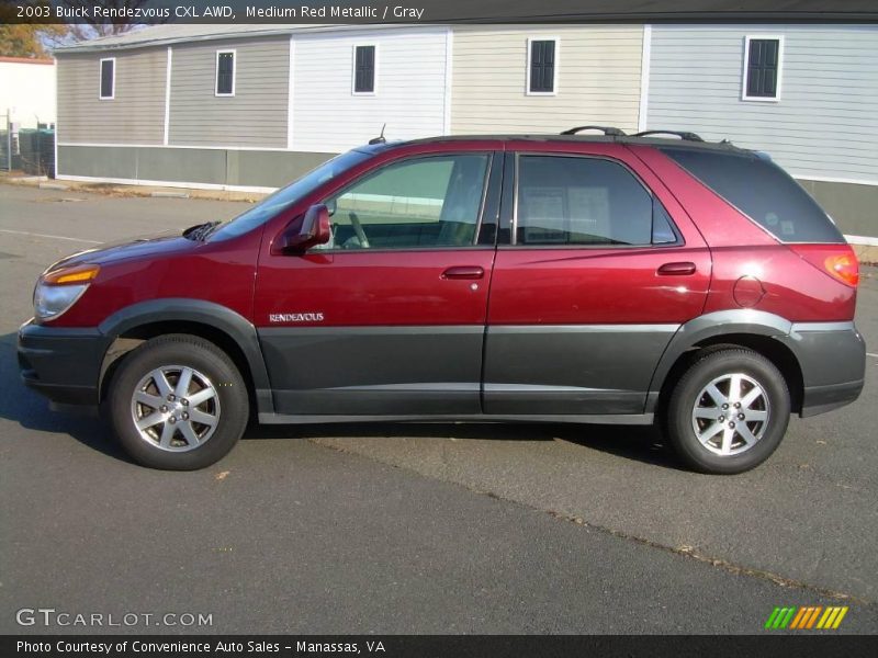 Medium Red Metallic / Gray 2003 Buick Rendezvous CXL AWD