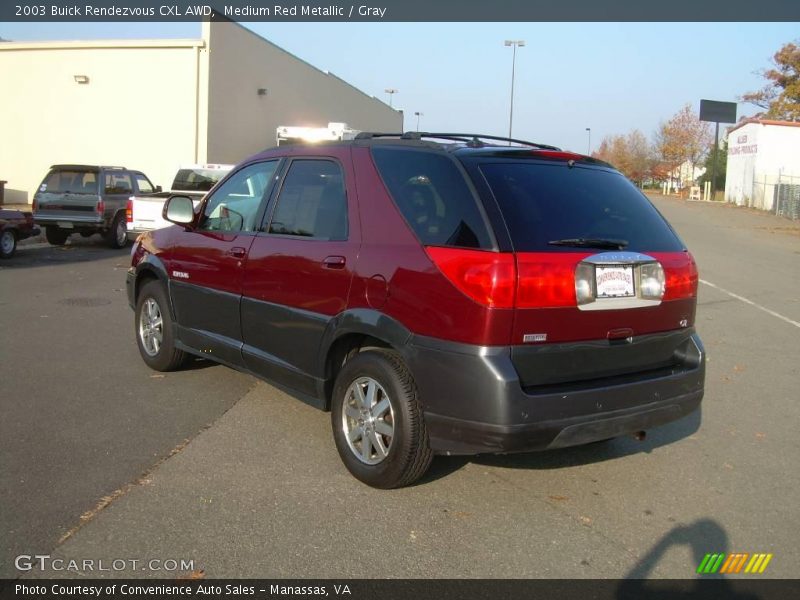 Medium Red Metallic / Gray 2003 Buick Rendezvous CXL AWD