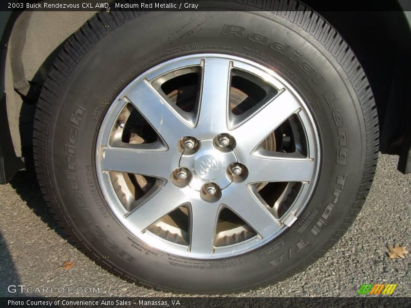 Medium Red Metallic / Gray 2003 Buick Rendezvous CXL AWD