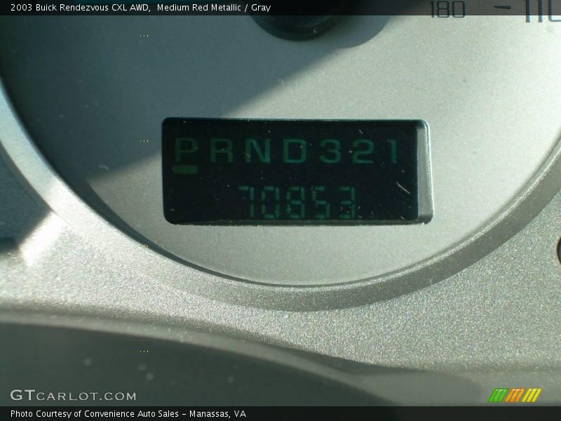 Medium Red Metallic / Gray 2003 Buick Rendezvous CXL AWD