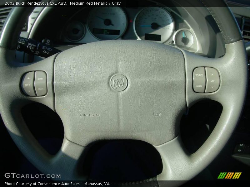 Medium Red Metallic / Gray 2003 Buick Rendezvous CXL AWD