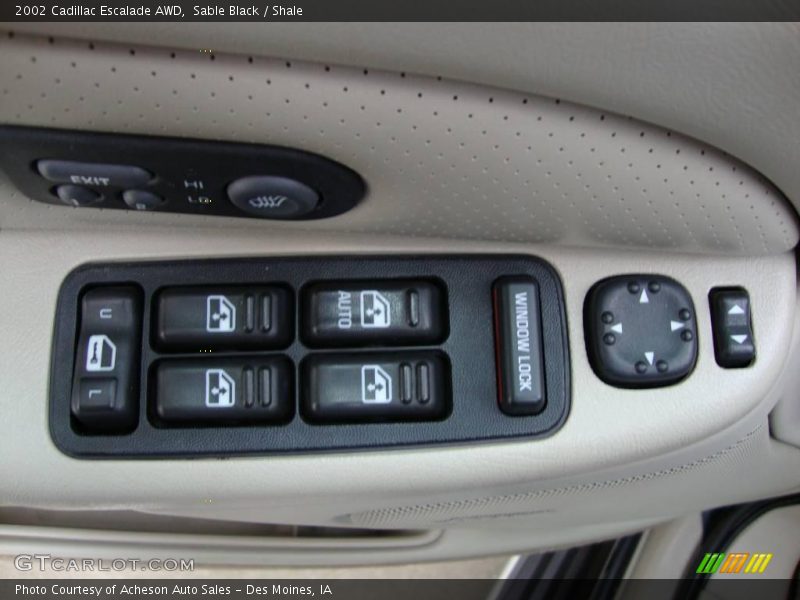 Sable Black / Shale 2002 Cadillac Escalade AWD