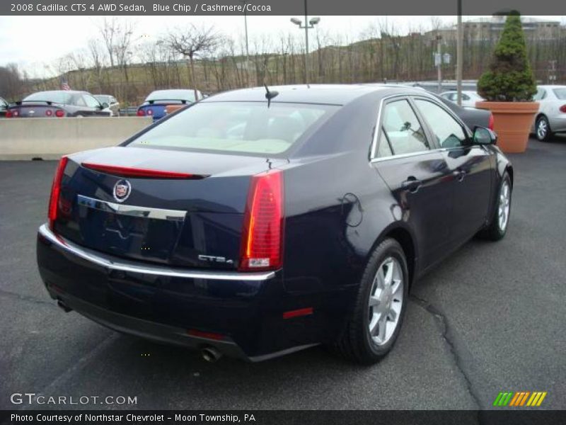Blue Chip / Cashmere/Cocoa 2008 Cadillac CTS 4 AWD Sedan