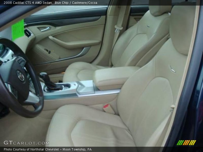 Blue Chip / Cashmere/Cocoa 2008 Cadillac CTS 4 AWD Sedan