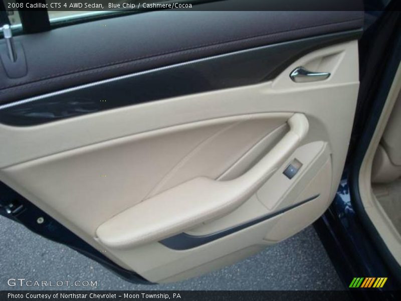 Blue Chip / Cashmere/Cocoa 2008 Cadillac CTS 4 AWD Sedan