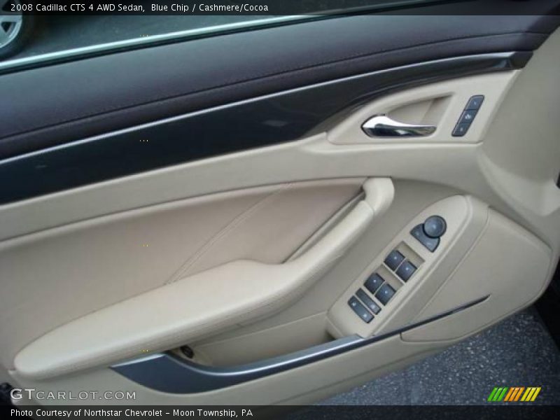 Blue Chip / Cashmere/Cocoa 2008 Cadillac CTS 4 AWD Sedan