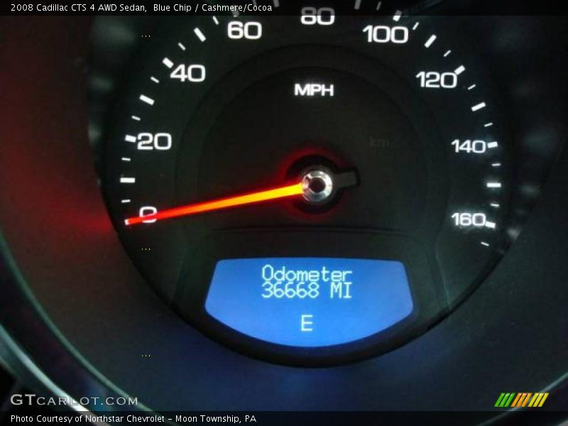 Blue Chip / Cashmere/Cocoa 2008 Cadillac CTS 4 AWD Sedan