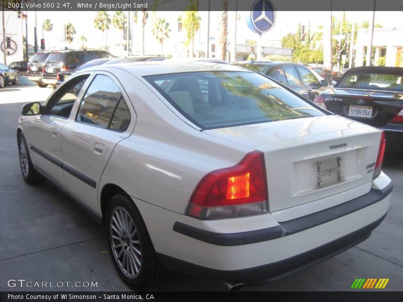 White / Beige/Light Sand 2001 Volvo S60 2.4T