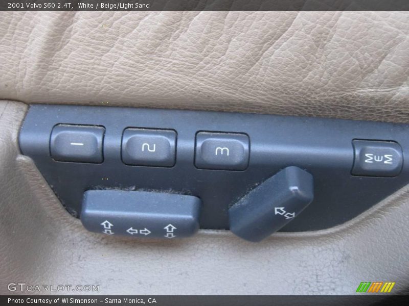 White / Beige/Light Sand 2001 Volvo S60 2.4T