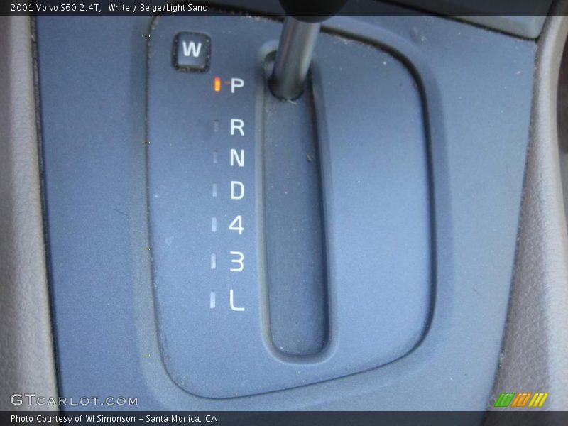 White / Beige/Light Sand 2001 Volvo S60 2.4T