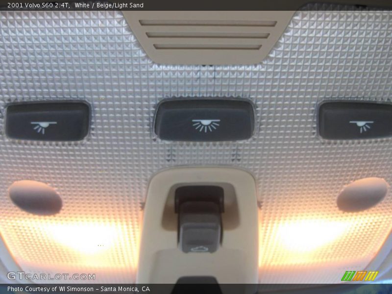 White / Beige/Light Sand 2001 Volvo S60 2.4T