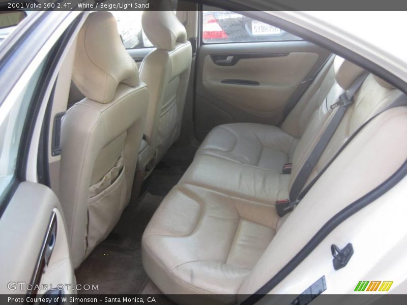 White / Beige/Light Sand 2001 Volvo S60 2.4T